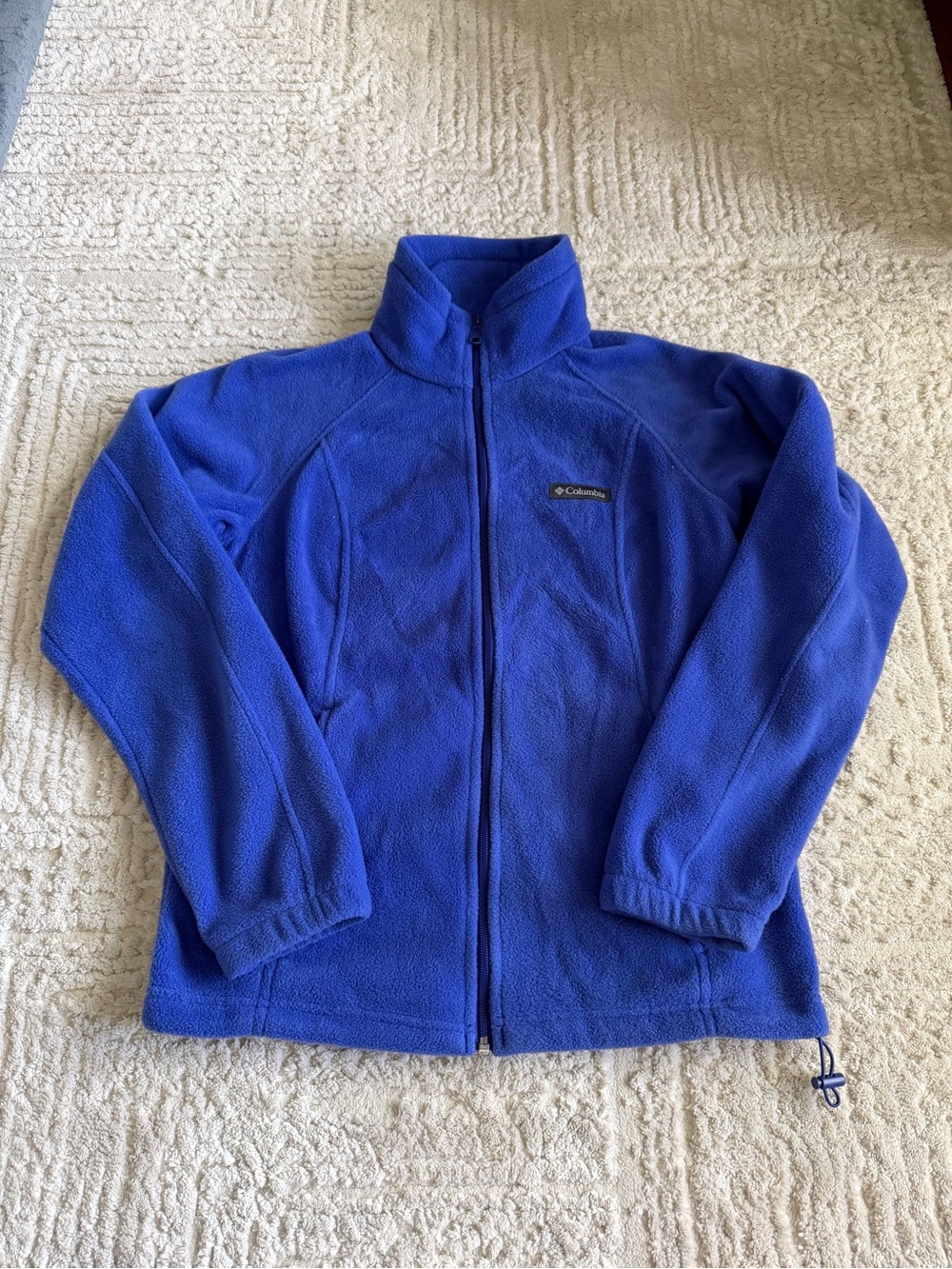 Columbia blue women’s full-zip fleece jacket